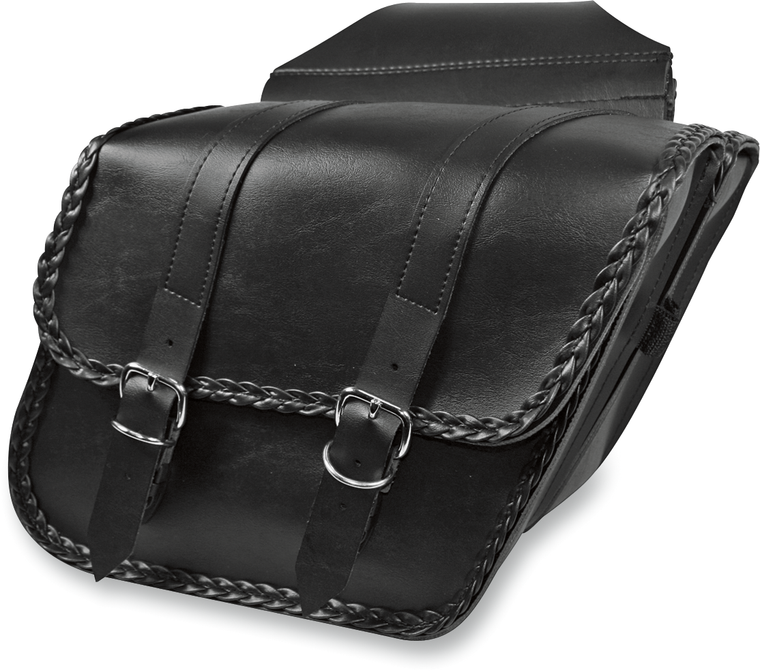 Willie & Max Luggage - Braided Slant Saddlebag - Braided Slant Saddlebags - 58707-20