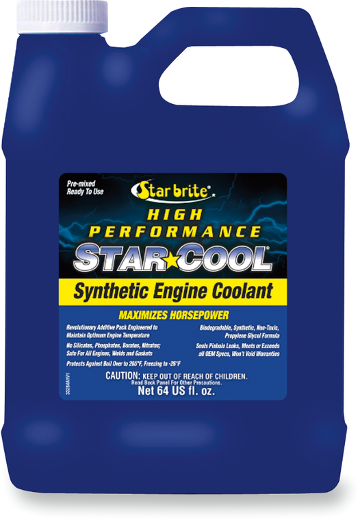 Star Brite - Premixed Coolant - 64 U.S. fl oz. - Star Cool Engine Coolant - 33264