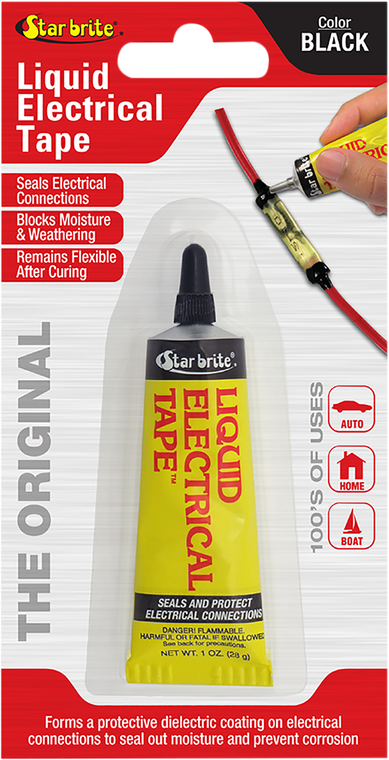 Star Brite - Liquid Sealant - Black - 1 oz. net wt - Liquid Electrical Tape - 84154