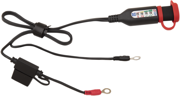 Tecmate - Permanent Power Lead with Battery/Charge Status - Jar of 20 - Optimate Permanent Power Lead with Battery/Charge Status - O-124JAR Tecmate - Permanent Power Lead with Battery/Charge Status - Jar of 20 - Optimate Permanent Power Lead with Battery/Charge Status - O-124JAR