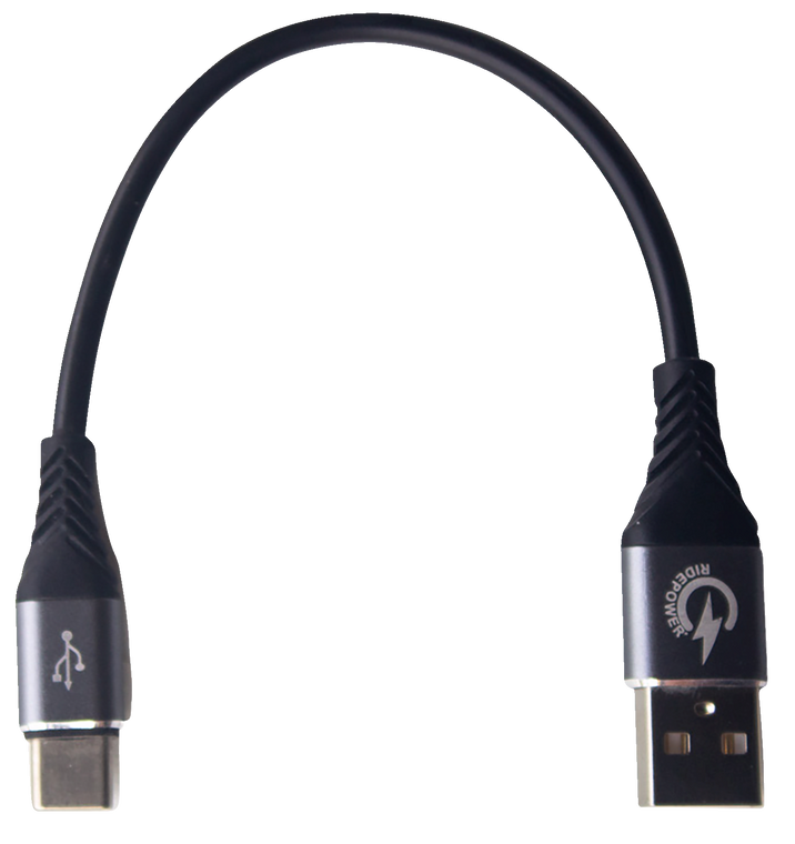 Ridepower - USB to USB Cable - 7.5" - Phone Charging Adapter Cable - RPUSBUSBC75