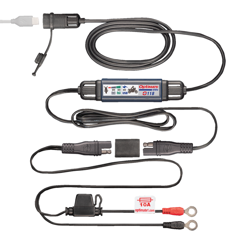 Tecmate - USB-C Charger - SAE to USB-C Power Cable - O-118