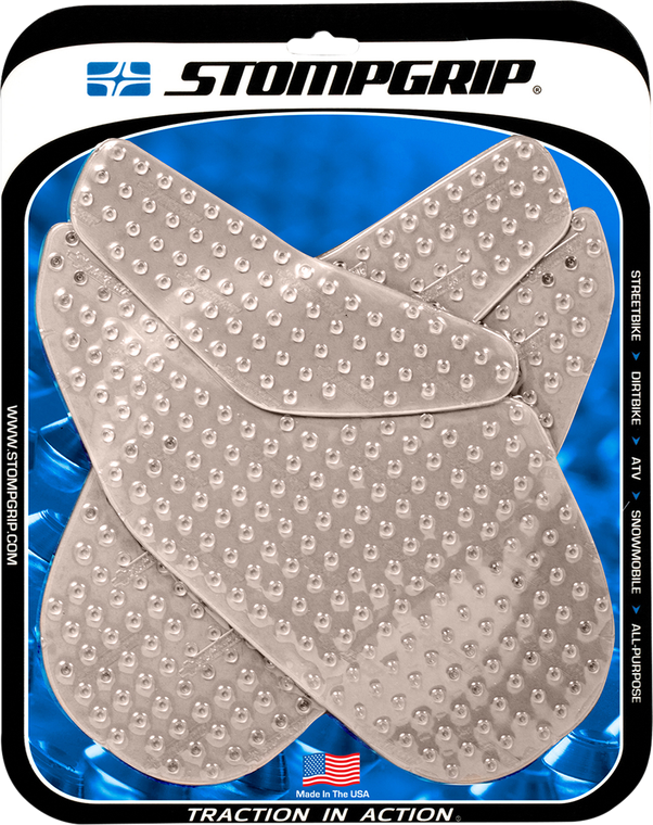 Stompgrip - Traction Kit - Clear - Honda - Volcano Profile Traction Pad Tank Kit - 55-10-0016C