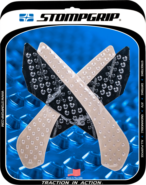 Stompgrip - Traction Kit - Clear - Suzuki - Volcano Profile Traction Pad Tank Kit - 55-10-0151H