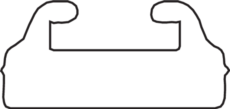 Sno Stuff - Replacement Slide - Black - Length 43.50" - Mercury Replacement Slides - 550-041