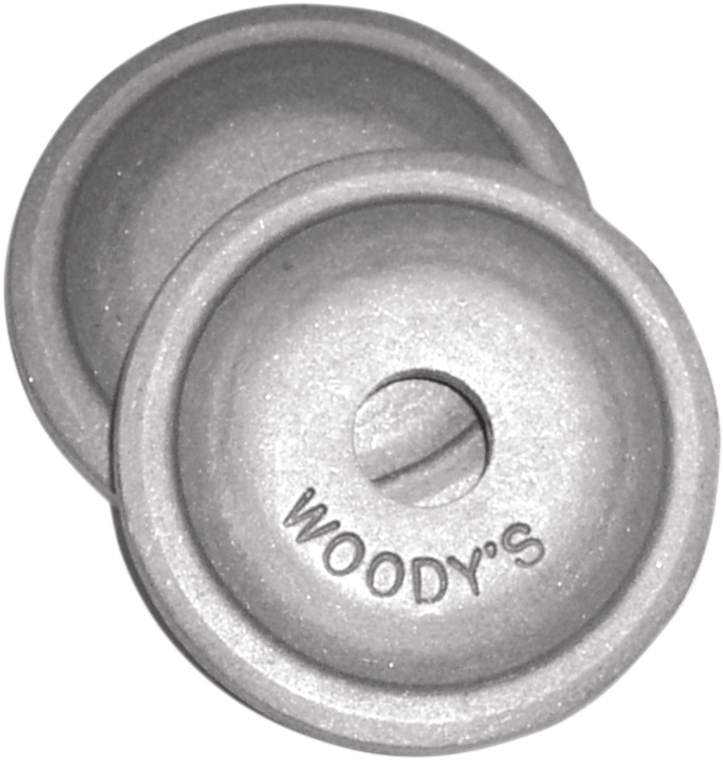 Woody's - Support Plates - Natural - 96 Pack - Round Digger Aluminum Support Plates - AWA-3775-B Woody's - Support Plates - Natural - 96 Pack - Round Digger Aluminum Support Plates - AWA-3775-B