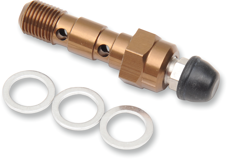 Shindy - Aluminum Banjo Bolt with Bleeder - Suzuki - Aluminum Banjo Bolt - 17-628