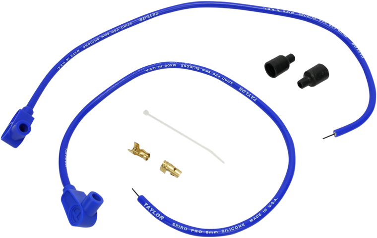 Sumax - Universal Spark Plug Wire Kit - 90 degree - Blue - Universal Spark Plug Wire Kit - 76681