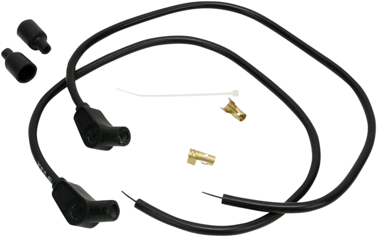 Sumax - Universal Spark Plug Wire Kit - 135 degree - Black - Universal Spark Plug Wire Kit - 76083