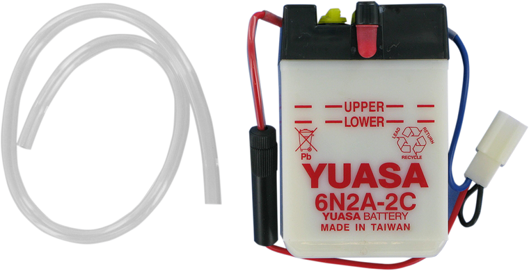 Yuasa - Battery - Y6N2A-2C - Conventional Battery  6 V - YUAM262AC Yuasa - Battery - Y6N2A-2C - Conventional Battery  6 V - YUAM262AC