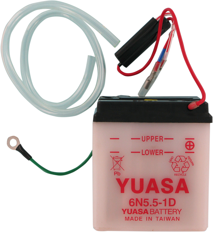Yuasa - Battery - Y6N5.5-1D - Conventional Battery  6 V - YUAM2655B