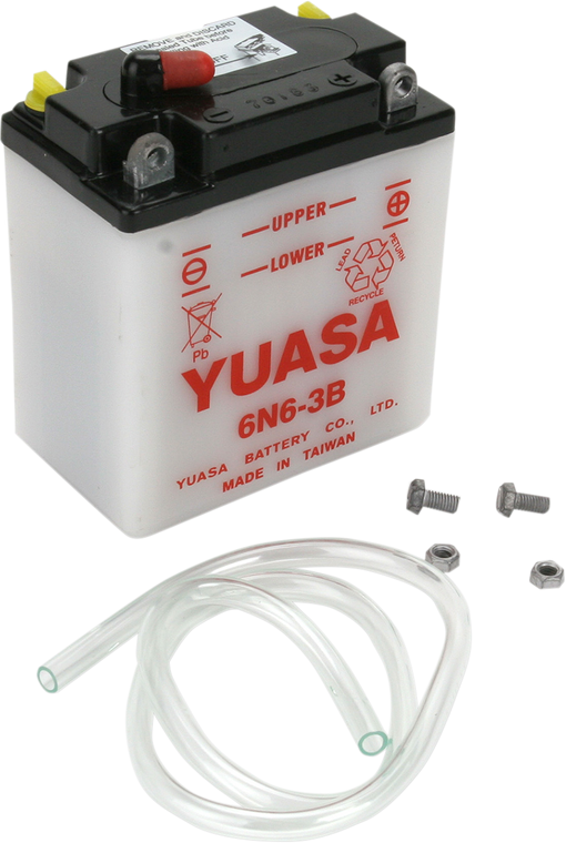 Yuasa - Battery - Y6N6-3B - Conventional Battery  6 V - YUAM2660B Yuasa - Battery - Y6N6-3B - Conventional Battery  6 V - YUAM2660B