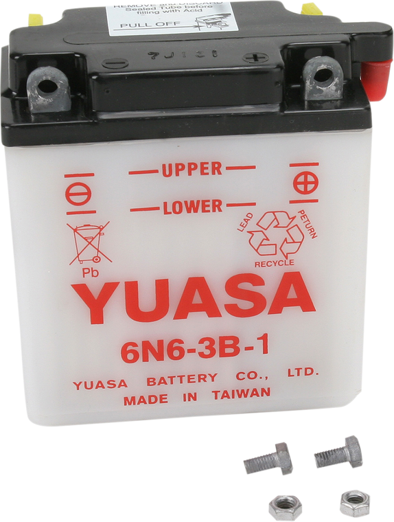 Yuasa - Battery - Y6N6-3B-1 - Conventional Battery  6 V - YUAM2663B