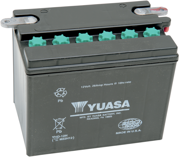 Yuasa - Battery - YHD-12 - Conventional Battery  12 V - YUAM22H12TWN