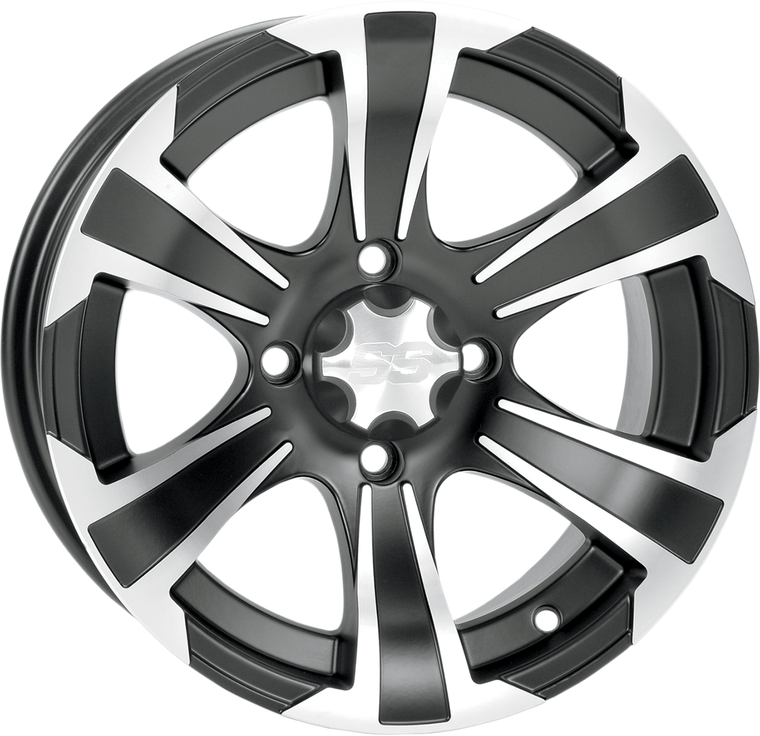 Itp - SS312 Alloy Wheel - Front/Rear - Black Machined - 12x7 - 4/137 - 5+2 - SS312 Alloy Wheel - 1228442536B