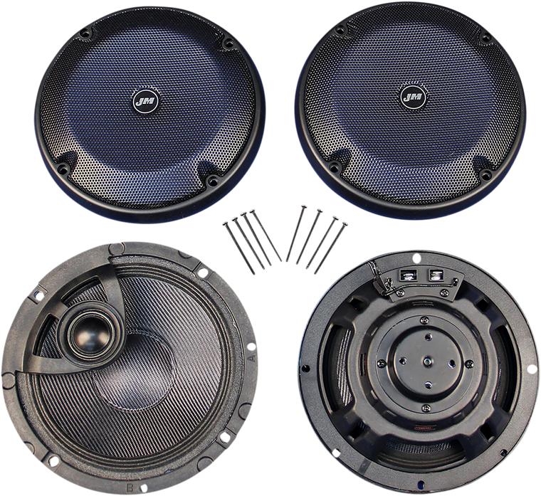 J & M - Trunk Speakers - '14-'21 FLTCU - ROKKER XRP 6.58° Rear Trunk-Pod Speaker Kit w/H-Output PEI Tweeters - HURK-6582TW-XRP