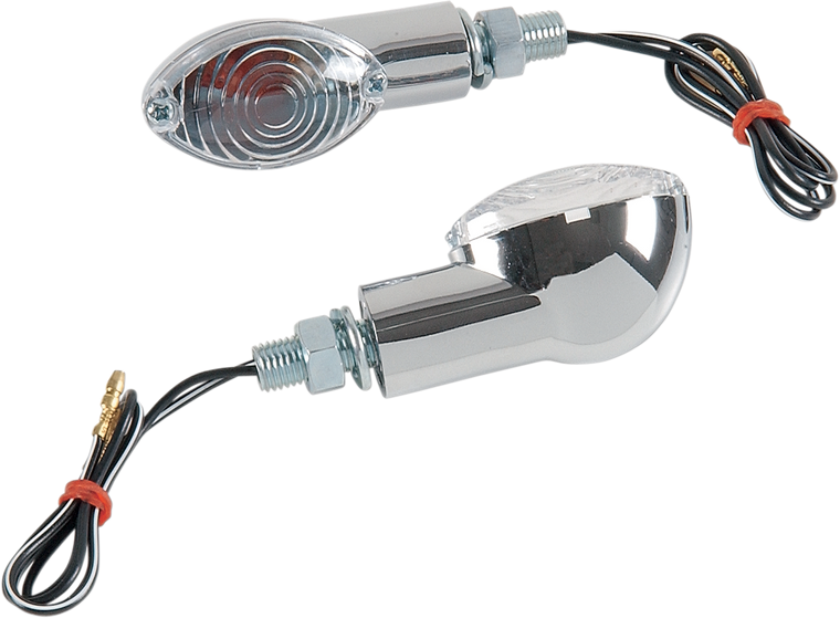 K&s Technologies - Ultra Mini Marker Lights - Chrome/Clear - LED Ultra Mini Marker Lights - 25-8356