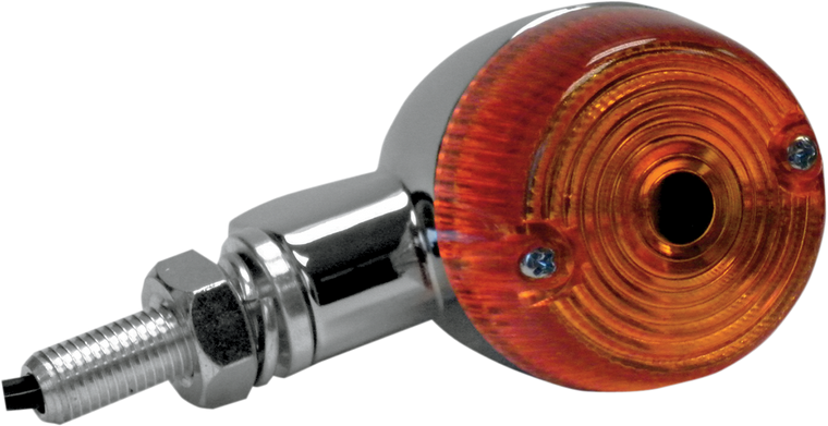 K&s Technologies - Marker Light - Single Filament - Chrome/Amber - Aluminum Body Marker Lights - 25-8320CM