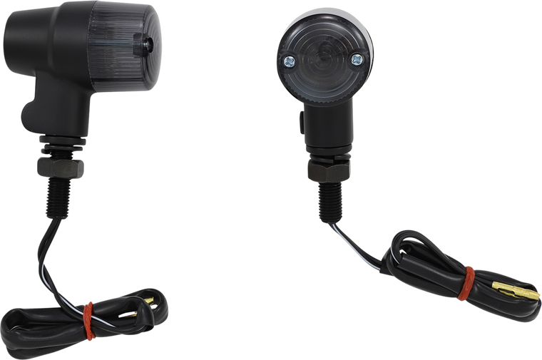 K&s Technologies - Marker Light - Single Filament - Smoke/Black - Round Marker Lights - 25-8630