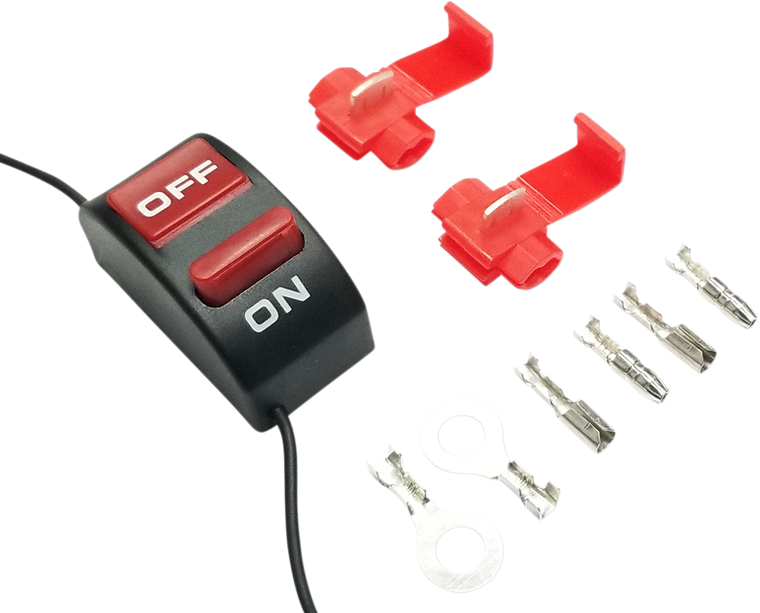 K&s Technologies - Universal On/Off Switch - Universal In-Line On/Off Switch Flat Mount - 12-0500