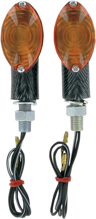 K&s Technologies - Ultra Mini Marker Lights - Carbon/Amber - LED Ultra Mini Marker Lights - 25-8360