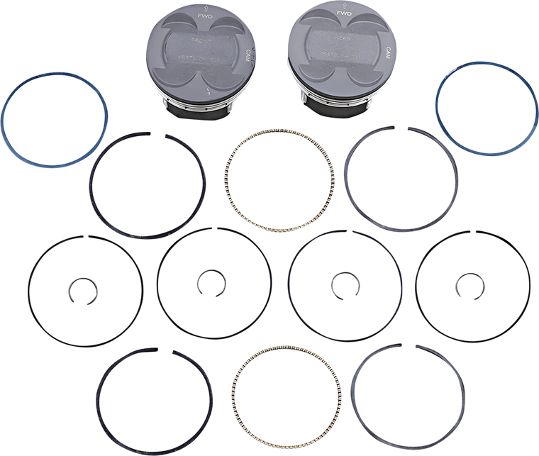 Kb Performance - Piston Kit - 124" - +.005" - M8 - Piston Kit - KB576LCA.005