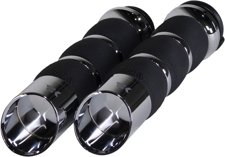 Khrome Werks - Grips - Edge - Air Cushion - TBW - Chrome - Edge Grips - 500170