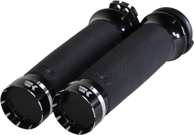 Khrome Werks - Grips - Tracer - Custom Contour - Cable - Black - Tracer Grips - 500200