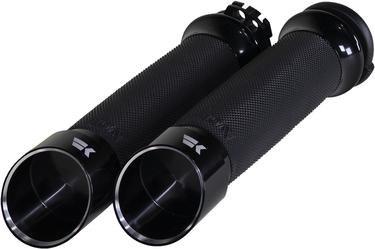 Khrome Werks - Grips - Edge - Custom Contour - Cable - Black - Edge Grips - 500240