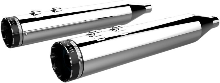 Khrome Werks - Mufflers - Chrome with Tracer Tip - HP-Plus 4.5" Slip-On Mufflers - 202790
