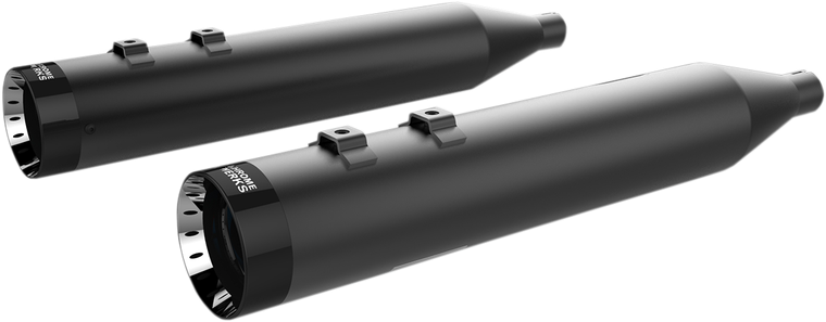 Khrome Werks - Mufflers - Black with Turbine Tip - HP-Plus 4.5" Slip-On Mufflers - 202845