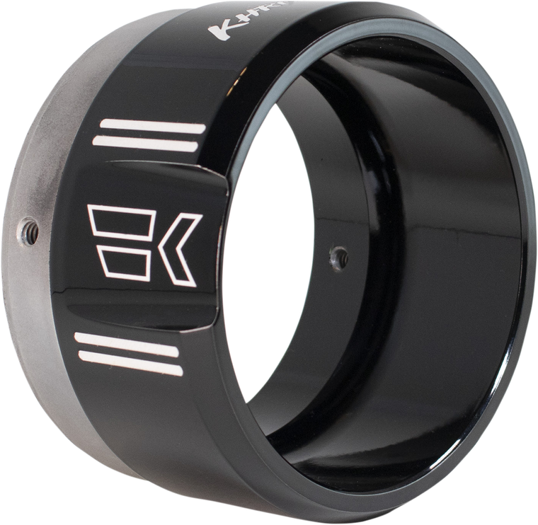 Khrome Werks - 4-1/2" Klassic Tip - Left - Black Powdercoat - 4-1/2" Klassic Tip - 200658P