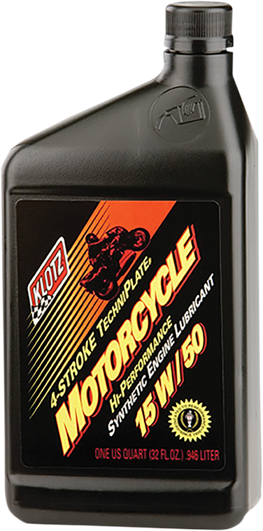Klotz Oil - Synthetic Engine Oil 15W-50 - 1 U.S. quart - TechniPlate Synthetic 4-Stroke Engine Oil - KL-815 Klotz Oil - Synthetic Engine Oil 15W-50 - 1 U.S. quart - TechniPlate Synthetic 4-Stroke Engine Oil - KL-815