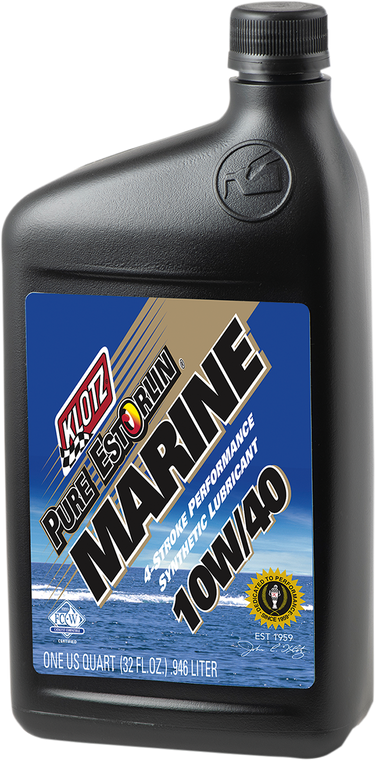 Klotz Oil - Marine 4-Stroke Engine Oil - 10W-40 - 1 U.S. quart - Marine 4-Stroke Performance Engine Oil - KE-334