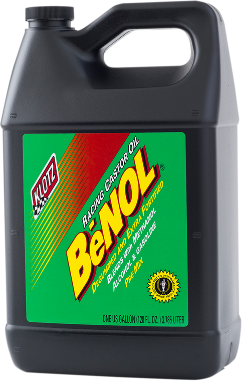 Klotz Oil - BeNOL Racing Premix 2-Stroke Castor Oil - 1 U.S. gal. - BeNOL Racing 2-Stroke Pre-Mix Castor Oil - BC-171 Klotz Oil - BeNOL Racing Premix 2-Stroke Castor Oil - 1 U.S. gal. - BeNOL Racing 2-Stroke Pre-Mix Castor Oil - BC-171