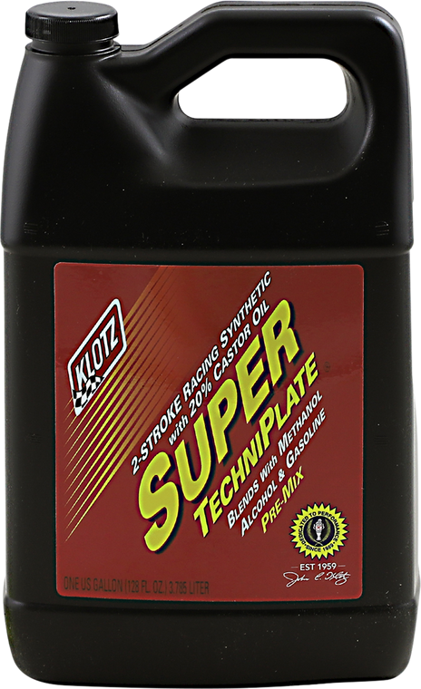 Klotz Oil - Synthetic Premix 2-Stroke Oil - 1 U.S. gal. - Super TechniPlate Synthetic 2-Stroke Premix Oil - KL-101 Klotz Oil - Synthetic Premix 2-Stroke Oil - 1 U.S. gal. - Super TechniPlate Synthetic 2-Stroke Premix Oil - KL-101