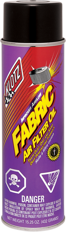 Klotz Oil - Fabric Filter Oil - 15.25 oz. net wt. - Aerosol - Aerosol Fabric Filter Oil - KL-607 Klotz Oil - Fabric Filter Oil - 15.25 oz. net wt. - Aerosol - Aerosol Fabric Filter Oil - KL-607