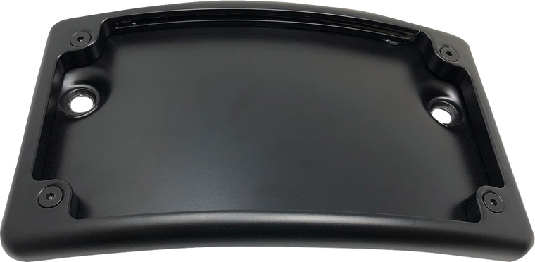 Kodlin Motorcycle - License Plate Kit - Curved - Black - Curved License Plate Kit - KUS20100