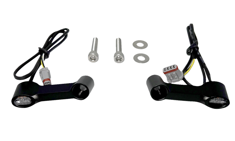 Kodlin Motorcycle - Front Turn Signals - Sporster S - Black - Elypse 2-1 Turn Signals - K68497