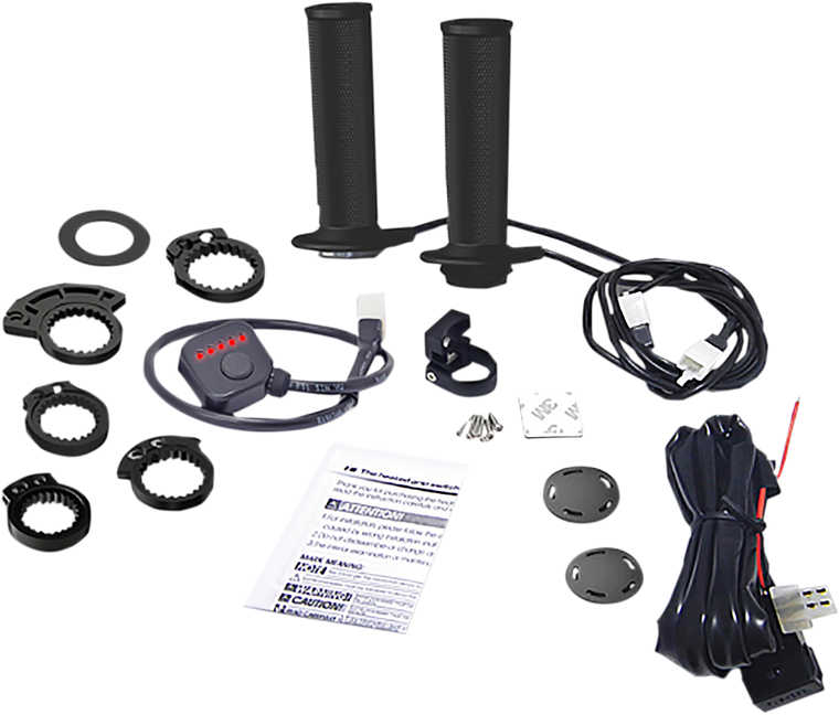 Koso - Grips - Heated - MX - 7/8" - MX-1 Heated Grips for Snow/Dirt Bikes - AX1070G0