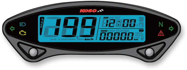 Koso - DB EX-02 Speedometer - 4.72" W x 0.91" H x 1.57" D - DB EX-02 Speedometer - BA048001