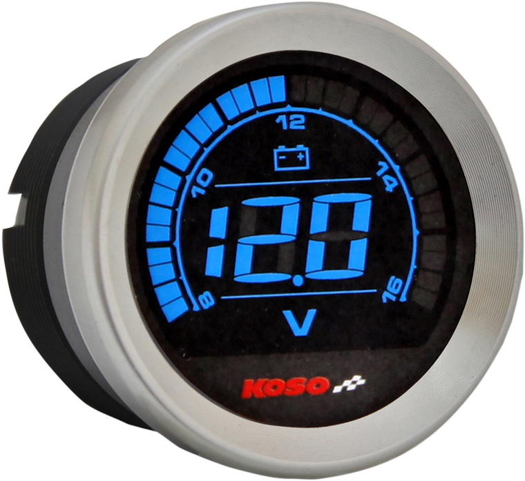 Koso - 2" Voltmeter Gauge - Chrome - Replacement Gauge - BA050300 Koso - 2" Voltmeter Gauge - Chrome - Replacement Gauge - BA050300