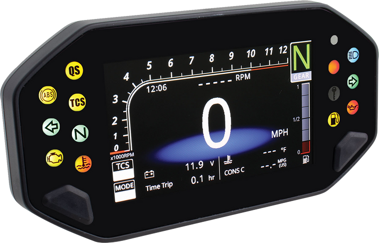 Koso - Speedometer - RX-4 - MT-07 - RX-4 Multi function Speedometer/Tachometer - BA081100