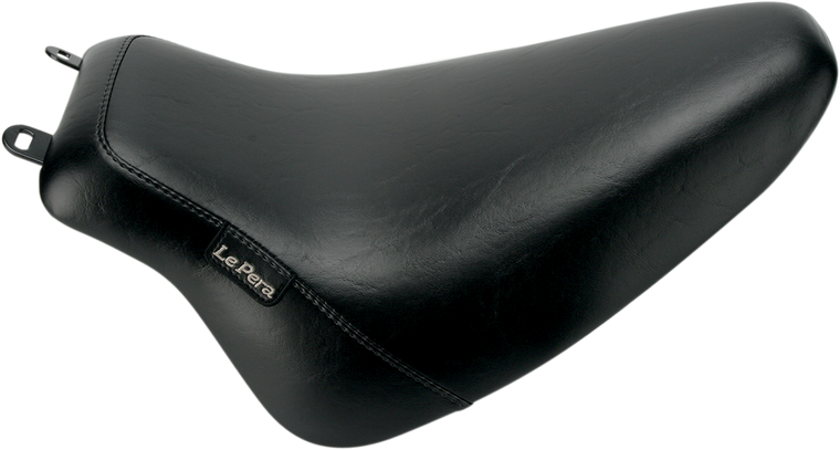 Le Pera - Bare Bones Solo Seat - Smooth - Black - FLST - Bare Bones  Solo Seat - LXE-007