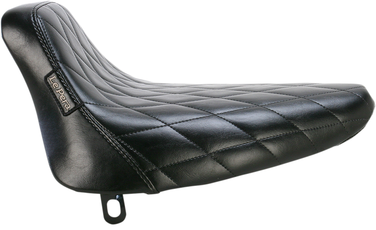 Le Pera - Bare Bones Solo Seat - Diamond Stitch - Black - Softail - Bare Bones  Solo Seat - LN-007DM
