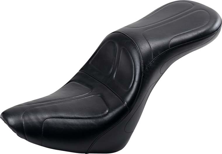 Le Pera - Maverick Daddy Long Legs Seat - Black - Stitched - Softail '18+ - Maverick Daddy Long Legs Seat - LYX-910DL