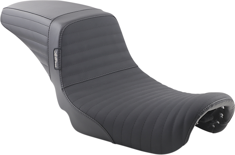 Le Pera - Kickflip Daddy Long Legs Seat - Pleated w/Gripp Tape - Black - FX '06+ - Kickflip Daddy Long Legs Seat - LK-591DLPTGP