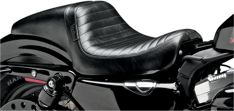Le Pera - Daytona Seat - Without Backrest - Pleated - Black - XL '10+ - Daytona Seat - LK-542PT