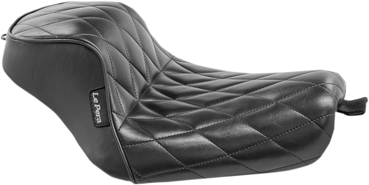 Le Pera - Sprocket Solo Seat - Diamond - Black - XL '10+ - Sprocket Solo Seat - LK-326DM