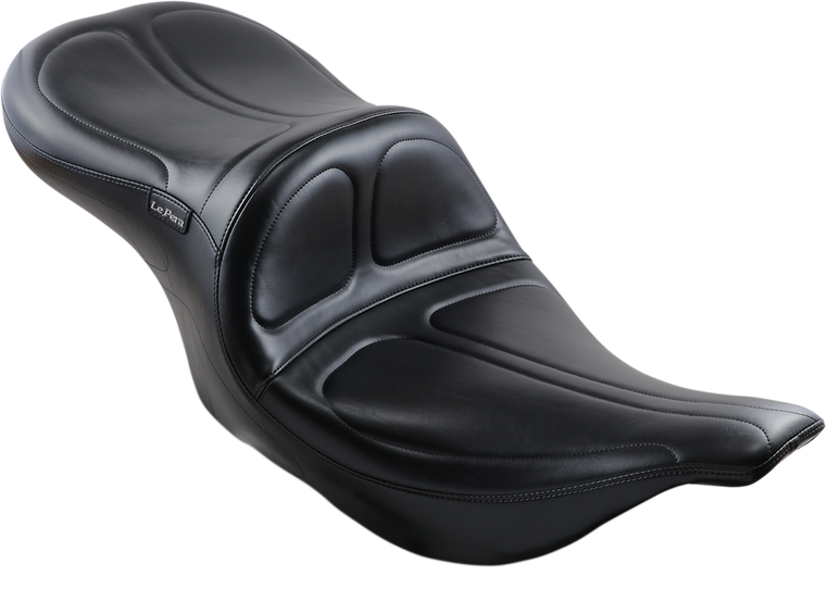 Le Pera - Maverick Seat - Without Backrest - Stitched - Black - FLH/FLT '02-'07 - Maverick Seat - LH-957